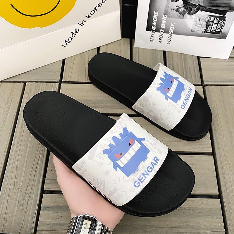 Little Monster Slippers Men's Summer Outer Wear Indoor Non-Slip New Couple Cartoon Home Deodorant Sports Sandals Beach
