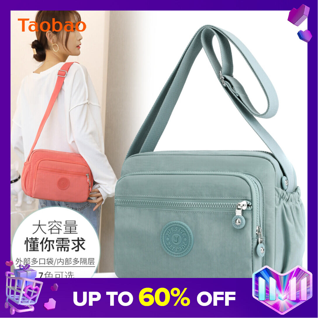 Oxford Cloth Bag Multi-Layer Mother Bag Nylon Canvas Women's Bag 2020 New Korean Style Canvas Bag Women's Crossbody Bag