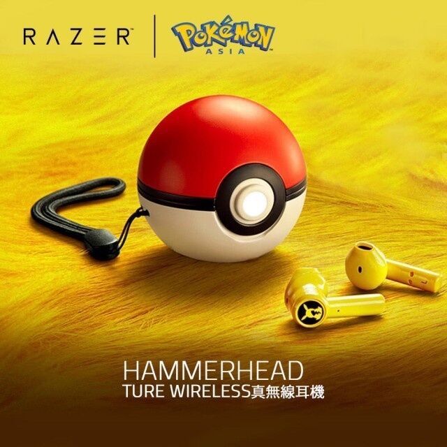 Razer Pokemon TWS True Wireless Earbuds Bluetooth Earphones Pikachu Limited Edition 5.0 Touch Pokeball Gift Earpiece