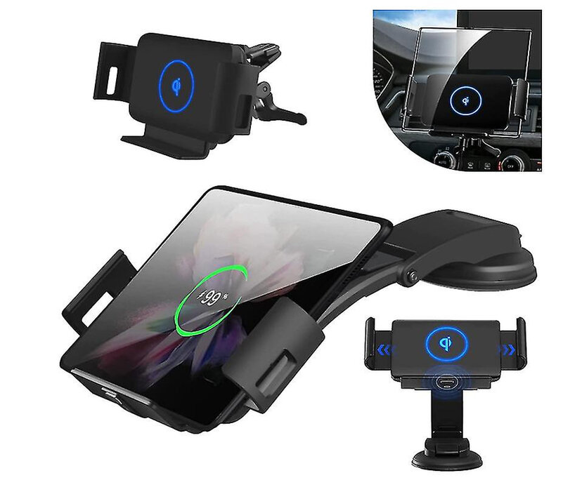 Xiaomi MIX Fold Mobile Phone Car Wireless Charging Automatic Induction Navigation Bracket for Samsung Fold 3 W20