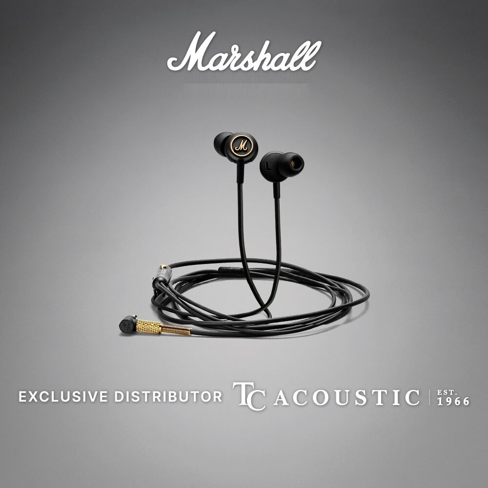 Marshall Mode EQ Headphones In-Ear Headphones with Microphone Bass Rock Earphones Wired Headphones By M4MUSIC