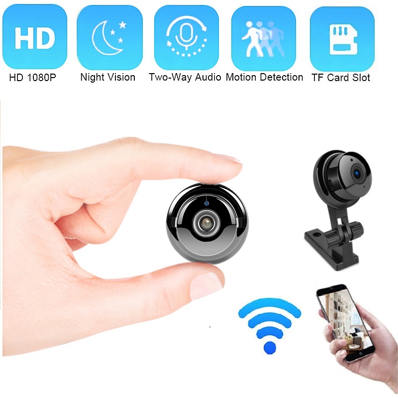 YLANTECH Full HD 1080P Mini Wireless WIFI IP Camera Night Vision Mini Camcorders Kits for Home Security CCTV Webcam View YCC365plus APP