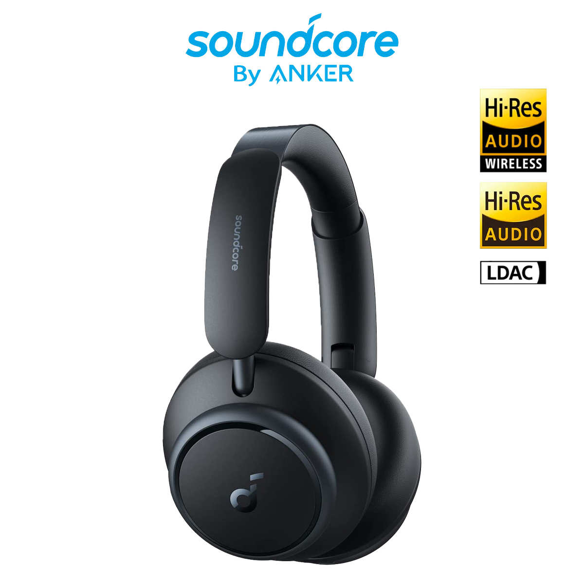 Soundcore by Anker Space Q45 Adaptive Noise Cancelling Headphones, Reduce Noise by Up to 98%, Ultra Long 50H Playtime, App Control, Hi-Res Sound with Details, Bluetooth 5.3, Ideal for Traveling