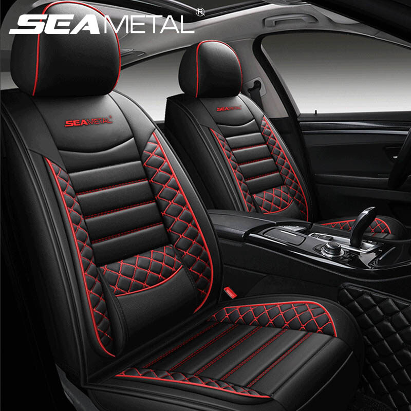 Quality Leather Car Seat Cover Universal Automobiles Seat Covers Protector Interior Accessories