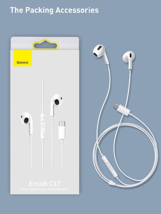 Baseus Type C in ear wired earphone Encok C17