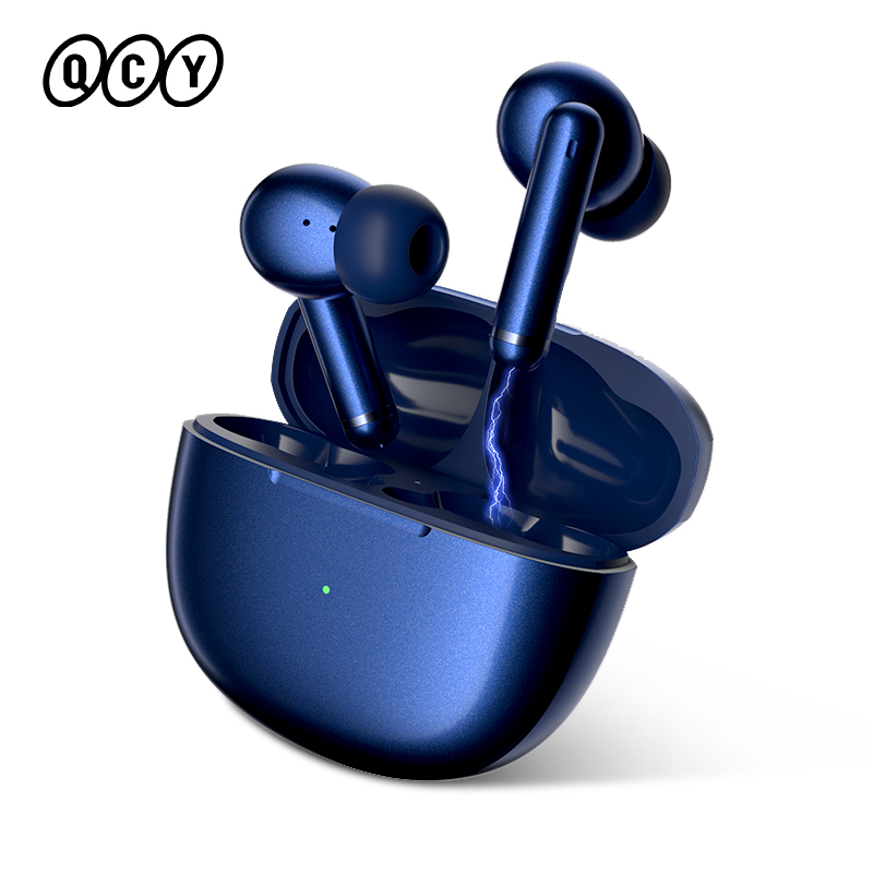 QCY HT03 Wireless Earbuds Active Noise Canceling Bluetooth Earphone 24 Hours Of Playback Sweatproof Quick Charge 3 Mode