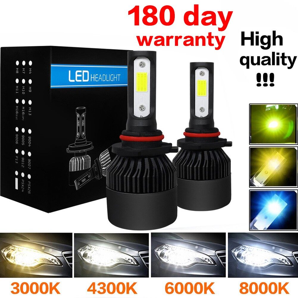 2Pieces LED Car Headlight 10000LM Auto LED Headlight H4 H1 H7 H8 H9 H11 H16 9005 HB3 9006 HB4 3000K 4300K 6000K 8000K
