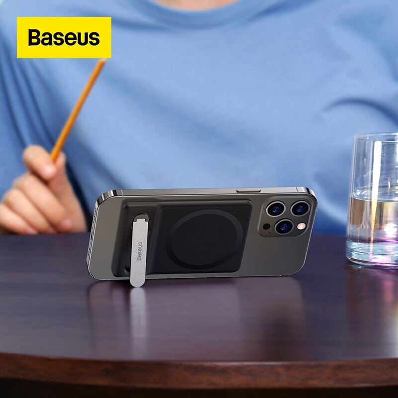 Baseus Foldable Magnetic Phone Stand For iPhone 14 13 Desktop Tablet Holder For Mobile Phone Desktop Stand Holder Bracket