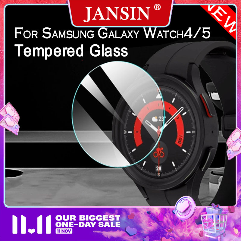 【Buy 1 Take 1】For Samsung Galaxy Watch 5/4 40mm 44mm Case Smartwatch Protective Glass Film For Samsung Galaxy Watch 5 Pro 45mm/Watch4 classic 42mm 46mm Clear Tempered Glass Screen Protector Film