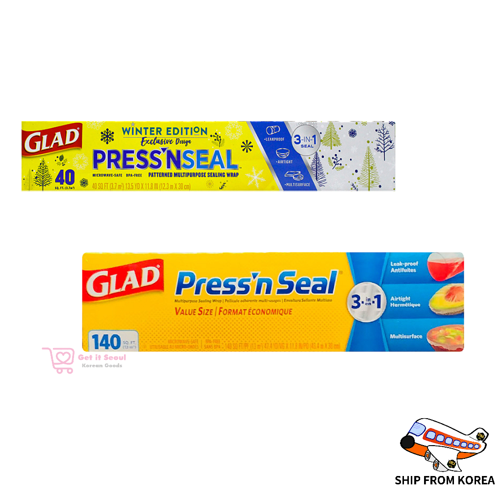 GLAD Press'n Seal Magic Wrap 30cm X 12.3m and 30cm X 43.4m