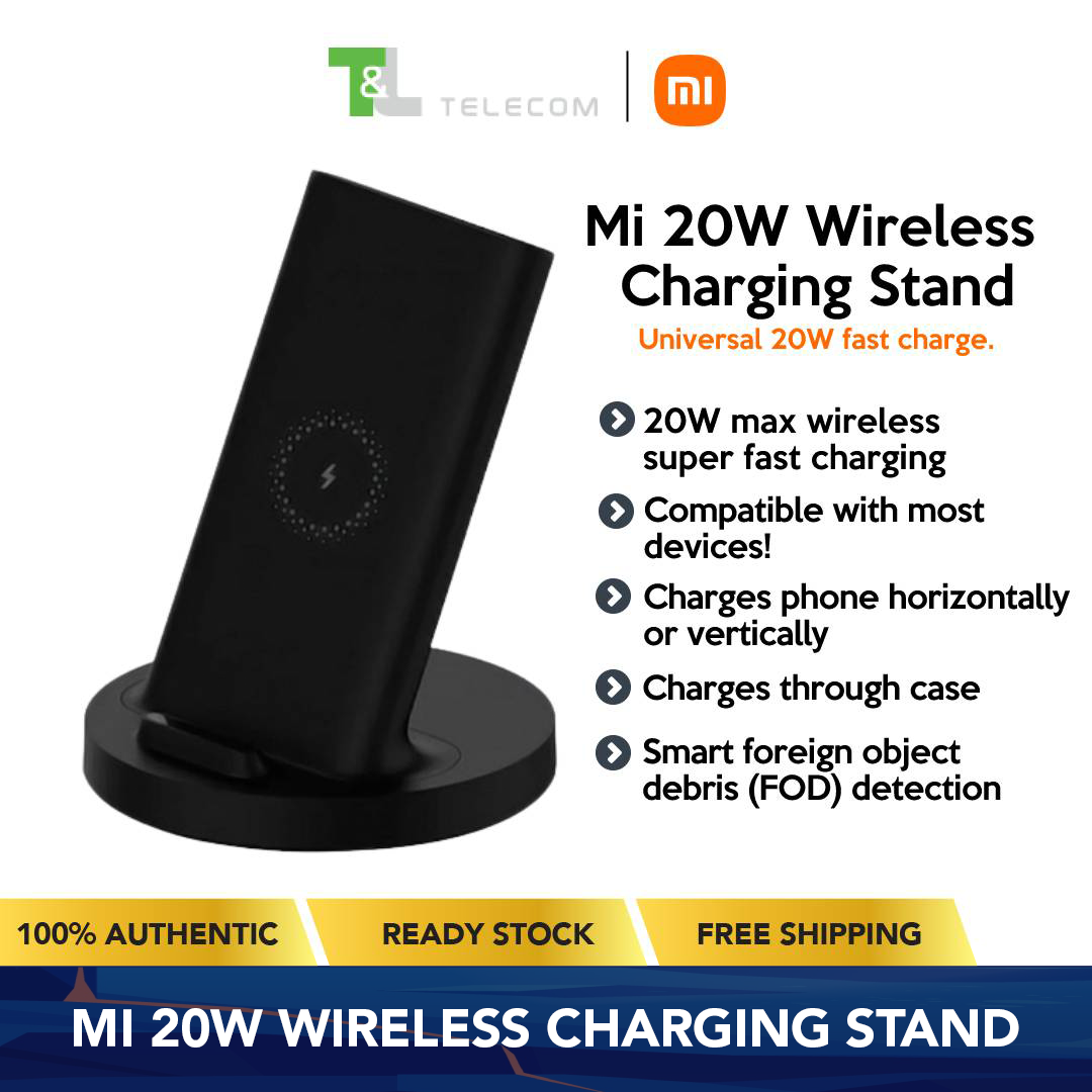 Xiaomi Mi 20W Wireless Charging Stand | Wireless Charger - Compatible with Android and Apple | Quick Charge