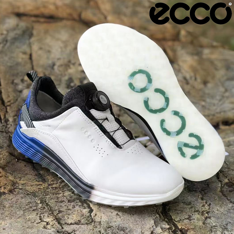 ECoo new Spring Golf shoes Mens leather Sports shoes fixed nail male Professional leisure Breathable shoe