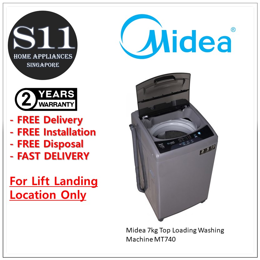 Midea 7kg Top Loading Washing Machine MT740 READY STOCK, DELIVERY WITHIN 3 DAYS