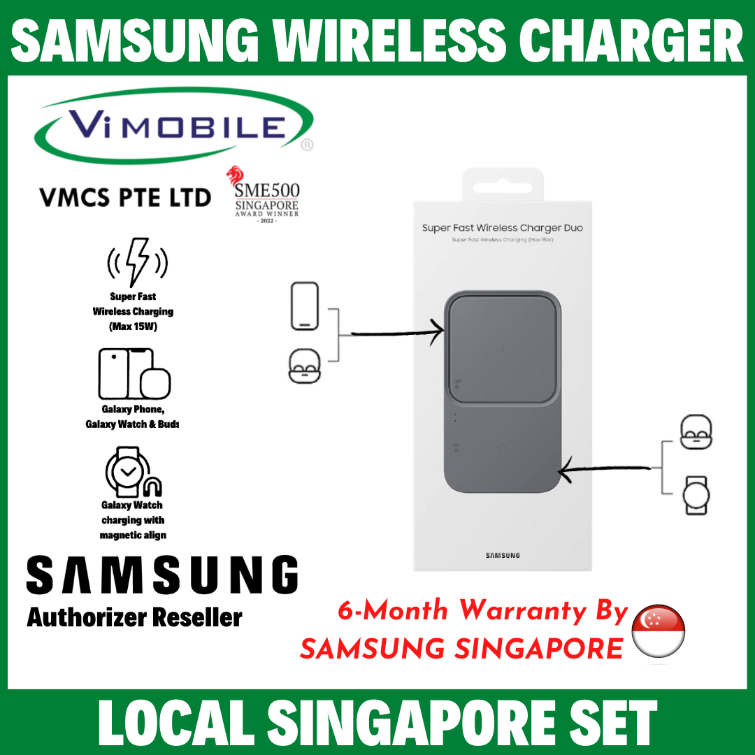 Samsung 15W Wireless Charger Duo (P5400) | with 25W PD Adapter & Type C Cable