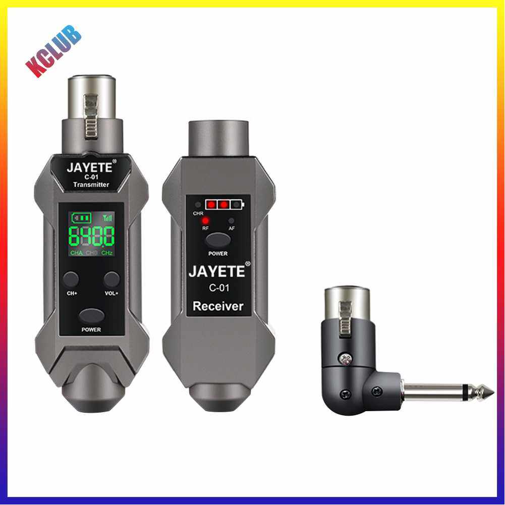 Microphone Wireless Transmitter Receiver 30m-50m Pickup for Mixers Recorders