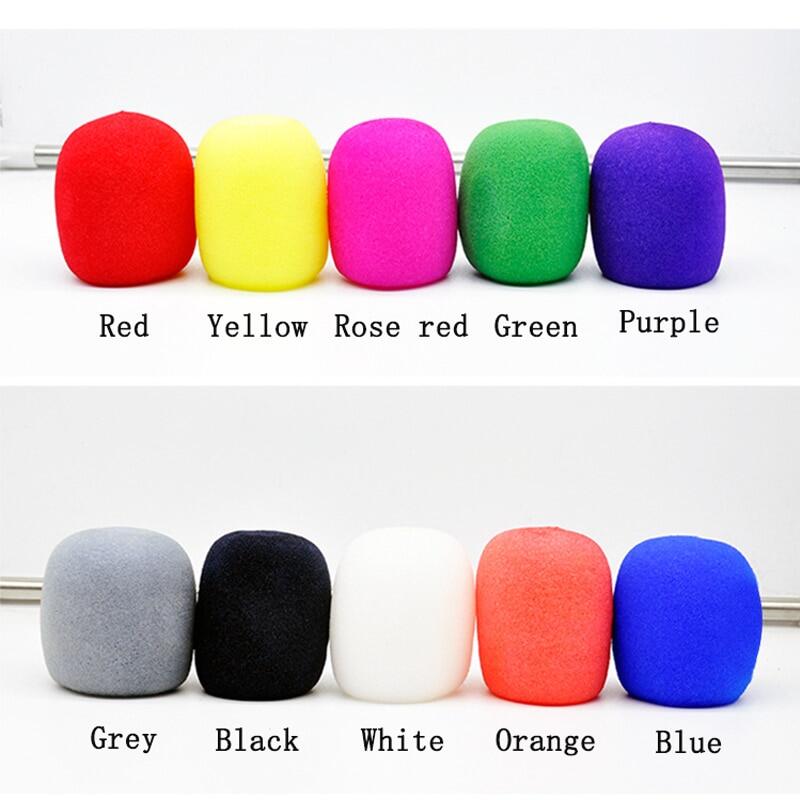 7x3.8x6cm Universal Hot Sale Handheld Stage Microphone  Mic Windscreen Protection Sponge Foam Cover Shield Accessories-10psc