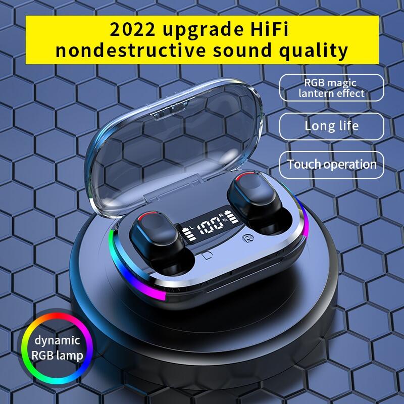2022 newest Products K10 TWS Bluetooth 5.3 True wireless headphones noise canceling HiFi Bluetooth headset gaming gamer earbuds