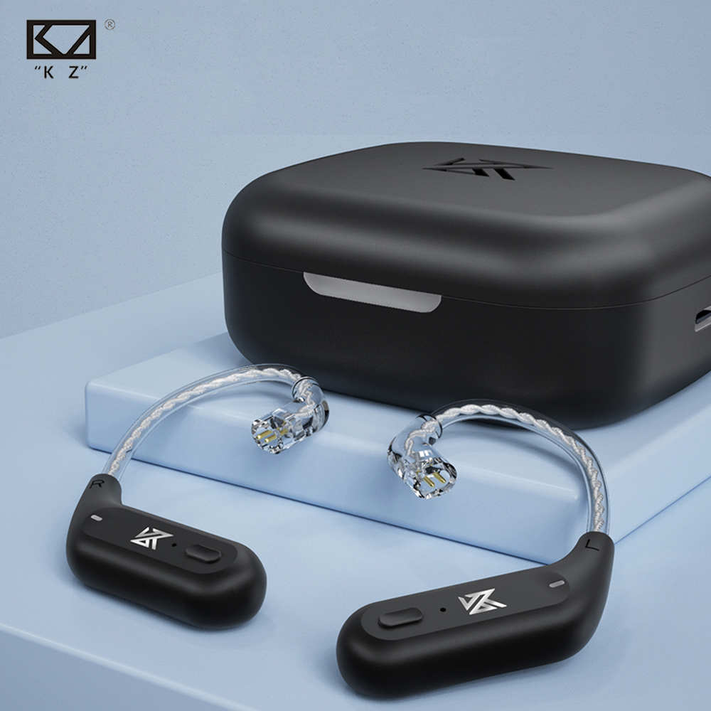 KZ AZ09 TWS HD Bluetooth 5.2 Ear Hook Wireless Earphone Bluetooth Module Support AAC Audio Encoding Transmission Headset Upgrade Ear-hook Dual Host Dual Channel Monitor Hook With Charging Case For DQ6