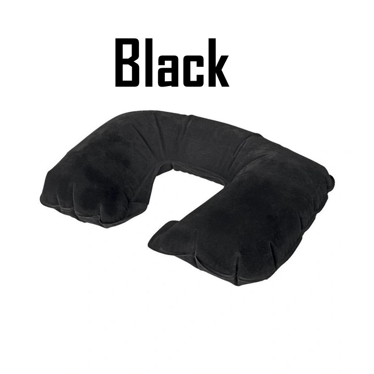 2019 New Inflatable Flight Travel Pillow Neck U Rest Air Cushion+ Eye Mask + Earplug Set (1 x Inflatable Pillow 1 x Eye Mask 2 x Earplug)