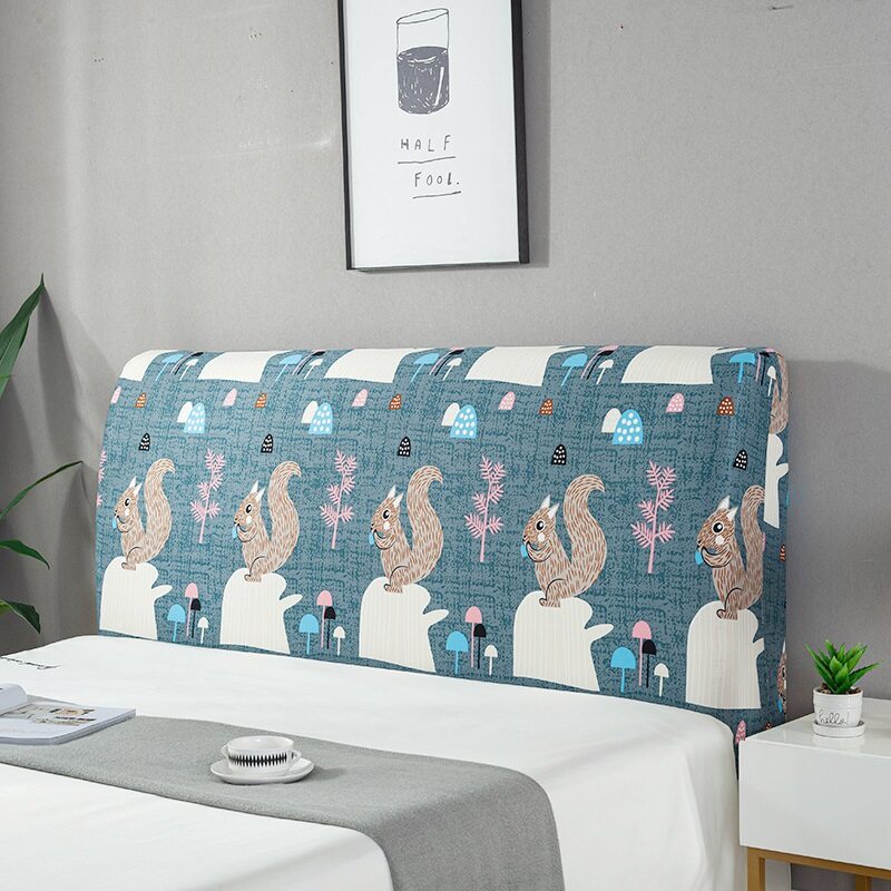 Muji Comfortable Bed Head Cover Soft All-inclusive Headboard Cover Dustproof High Elastic