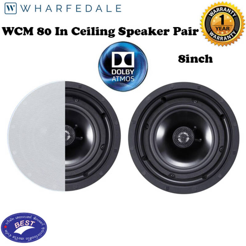 WHARFEDALE WCM-80, 3 YEARS WARRANTY, CEILING SPEAKER, ATMOS, DOLBY DIGITAL, DTS-X