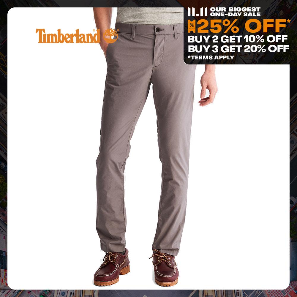 Timberland Men's Sargent Lake Super-Lightweight Stretch Chino Pants Castlerock