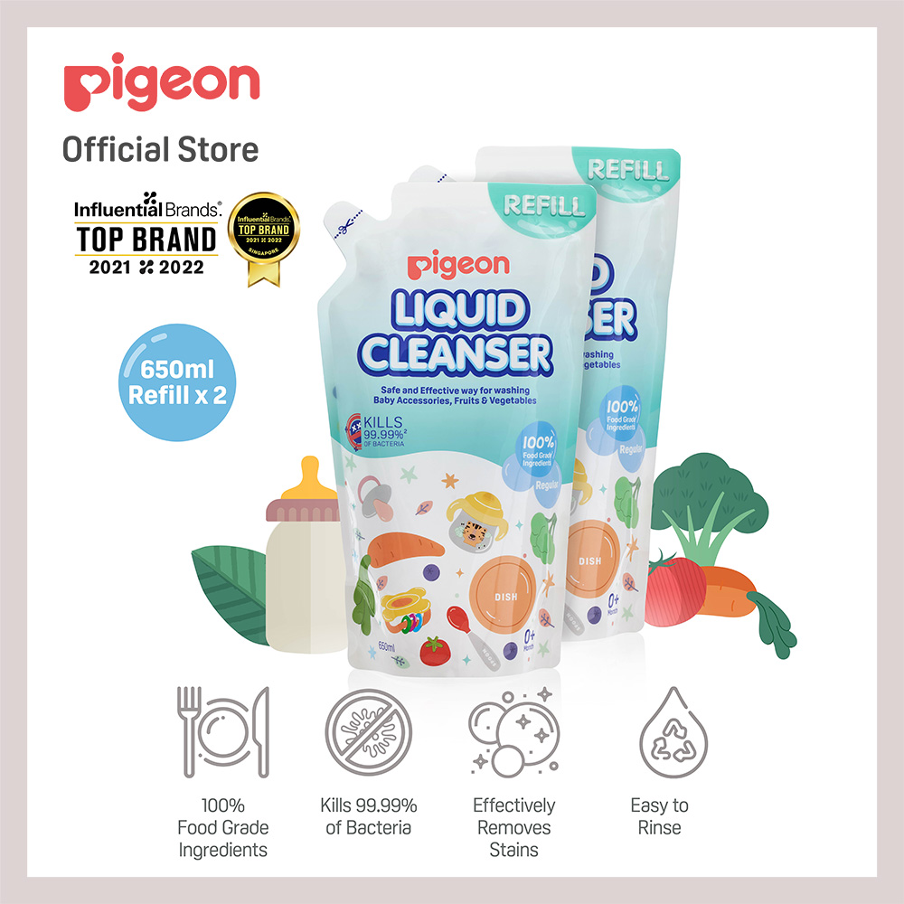 Pigeon Liquid Cleanser Regular Refill 650ml 2 In 1