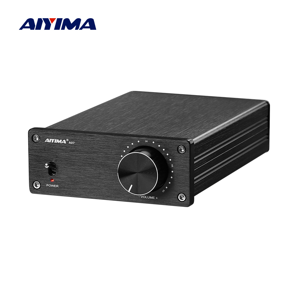 AIYIMA A07 Mini HIFI TPA3255 Stereo 2.0 Channel 300W*2 High Power Digital Amplifier Class D Audio AMP For Home Sound Theater DIY