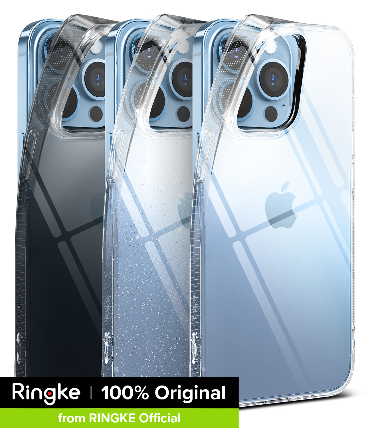 Ringke [AIR] for iPhone 13 Pro Case, Lightweight Slim Full Flexible Shockproof Silicone Transparent Scratch Resistant Cover with Wrist Strap