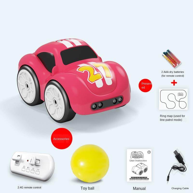Car Toys 1pcs 1:32 Magic Cartoon Gesture Sensor Induction Tracking Car Wireless Remote Control Gesture Sensor Following Car Follow Black Line Car Toys For Boys Toys For Kids Car For Kids Educational T