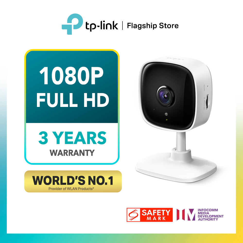 [3 YRS SG Warranty][Best Seller] TP-LINK Tapo C100 CCTV 1080P Full HD Home Security IP Camera (2-Way Audio/Night View/Motion Detection/Up to 128gb Micro SD Storage)