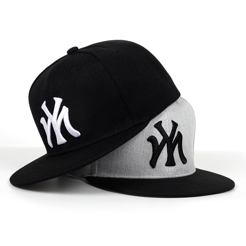 New Cotton MY Letter Embroidery Baseball Cap Hip Hop Outdoor Snapback Caps Adjustable Flat Hats Outdoor Sun Hat