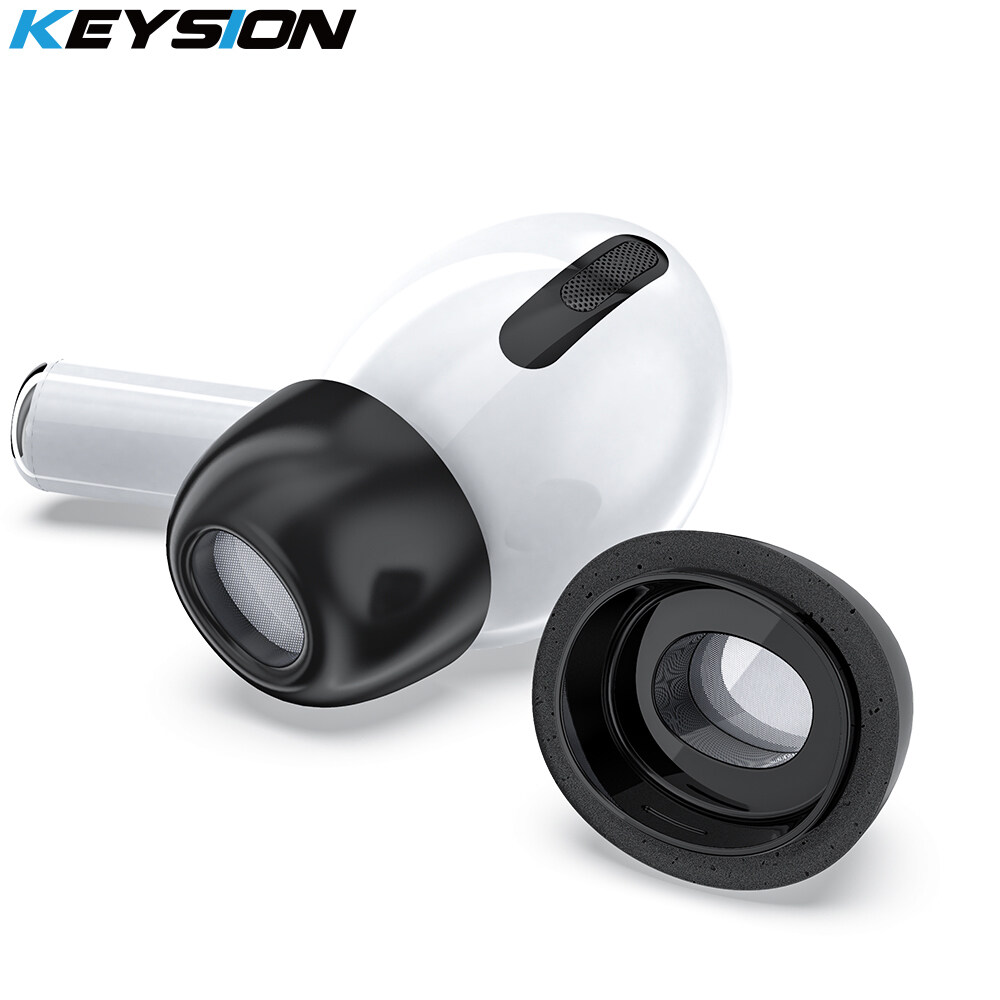KEYSION Memory sponge earplugs Case for AirPods Pro Efficient noise reduction and sound insulation foam earbuds for AirPods Pro