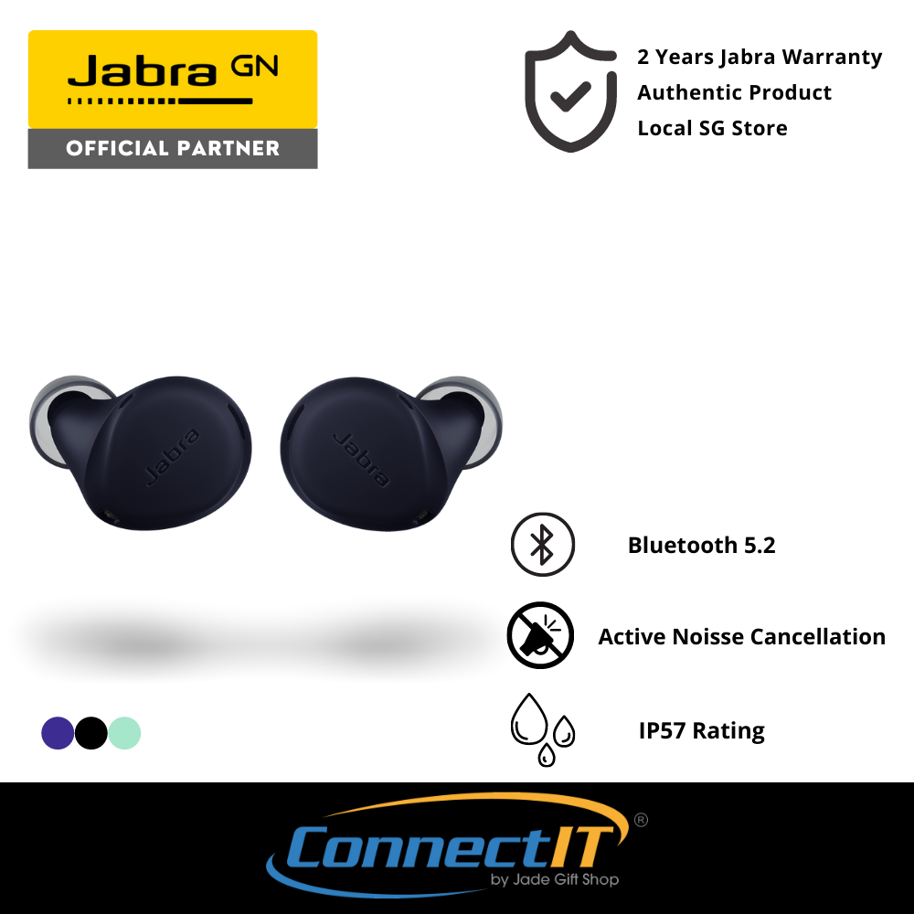 Jabra Elite 7 Active Wireless Bluetooth 5.2 Earbuds With Active Noise Cancellation and IP57 Rating (2 Years Local Warranty)