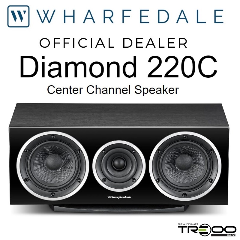 Wharfedale Diamond 220C Center Channel Speaker - Black
