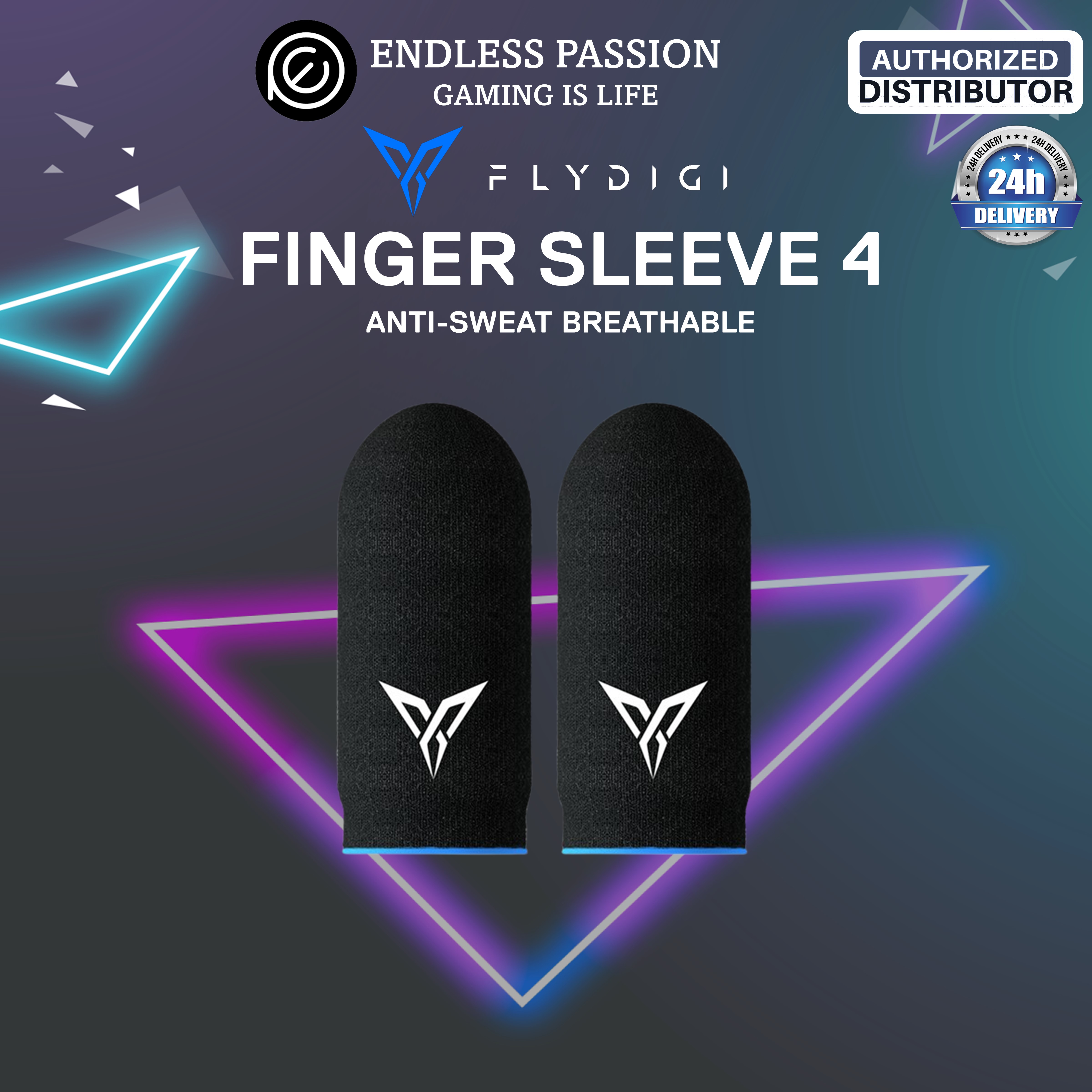 Flydigi Mobile Finger Sleeve - WASP Feelers 4 Mobile Gaming Finger Sleeve - Carbon Fiber Material