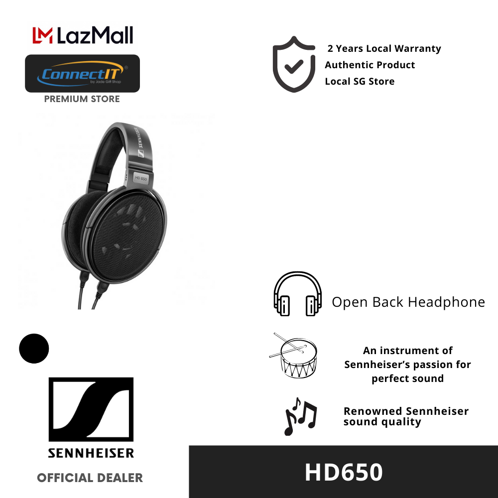 Sennheiser HD650 Premium Audiophile Open Back Headphone With 2 Years Warranty