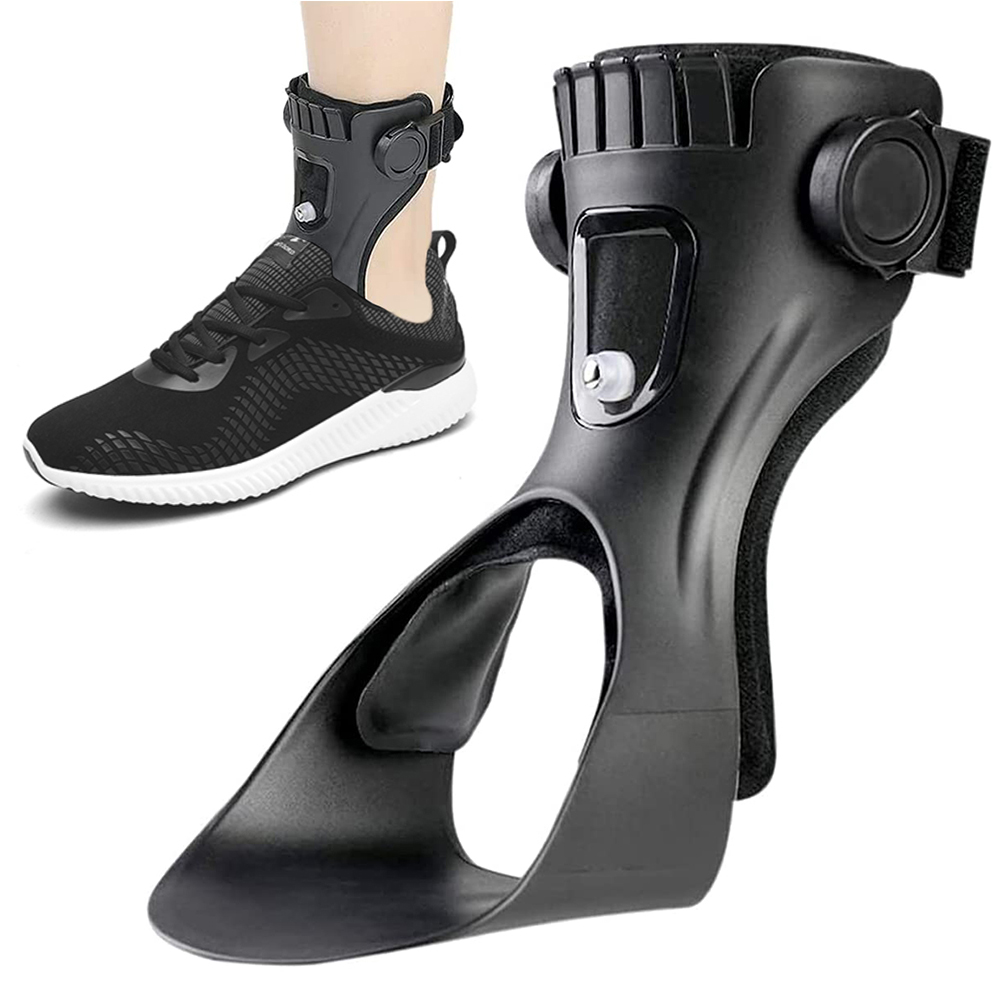 AFO Lightweight Drop Foot Brace Foot Up Ankle Foot Orthosis Support with Inflatable Airbag for Hemiplegia Stroke Shoes Walking Foot Stabilizer