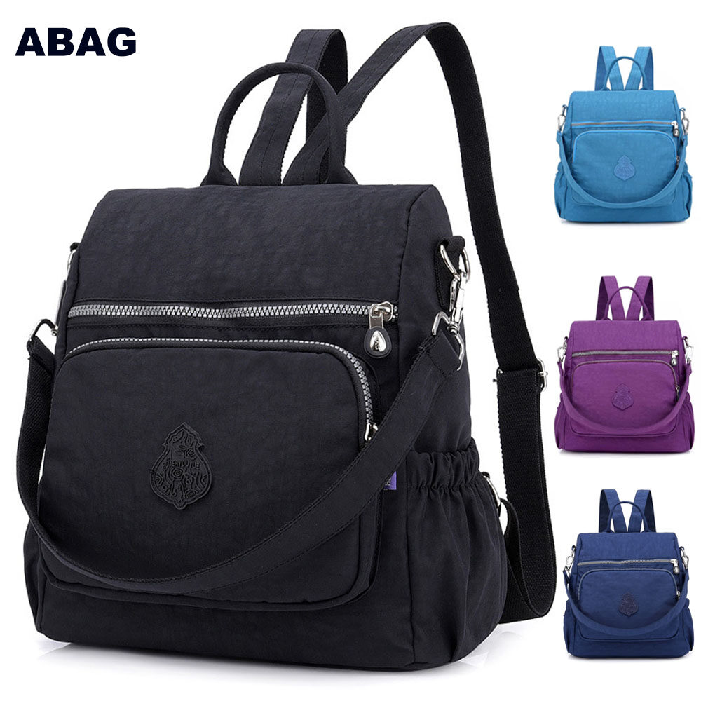 2020 New Design Women's Waterproof Backpack Large Capacity Nylon Rucksack Shoulder Bags