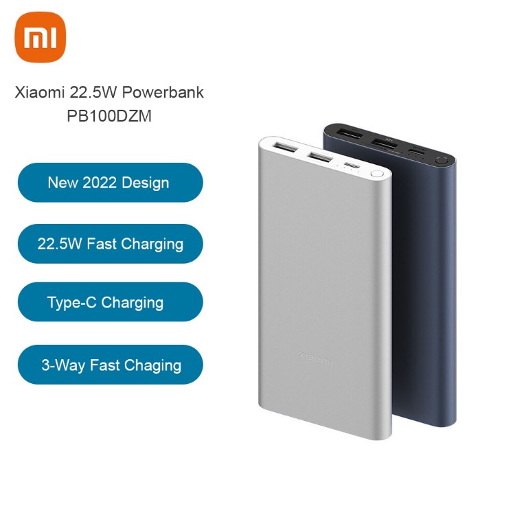 SG STOCK - Xiaomi Powerbank 3 Micro USB C Input Output Single Dual USB A 2 way Fast Charge 22.5 W LATEST 2022 Version