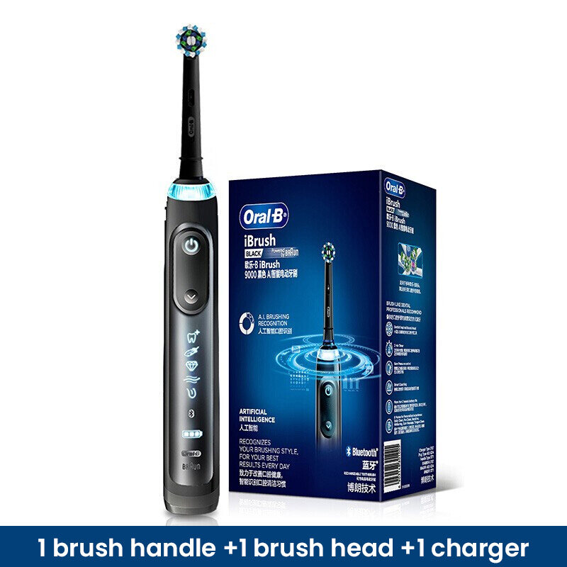 Oral B iBrush 9000 Sonic Electric Toothbrush Smart Bluetooth App Oral Deep Clean Management 9000Plus Tooth Brush for Adult
