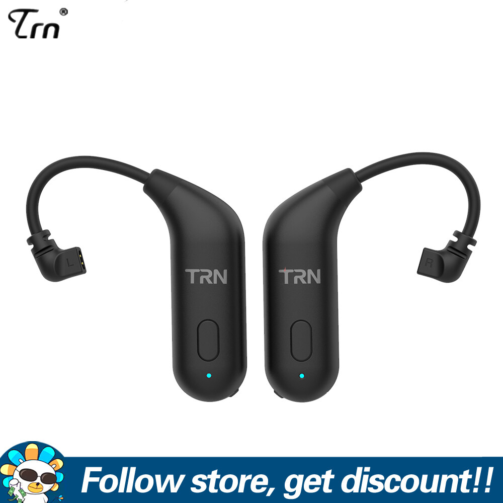 FAAEAL TRN BT20 Bluetooth 5.0 Earphone Cable Ear Hook Running Bluetooth Module With 2PIN/MMCX Connector Upgrade Headset Cable For VX TA1 V90 V20 BA5 ST1 M10 C12 Shure SE215 SE315 Replacement Headphone