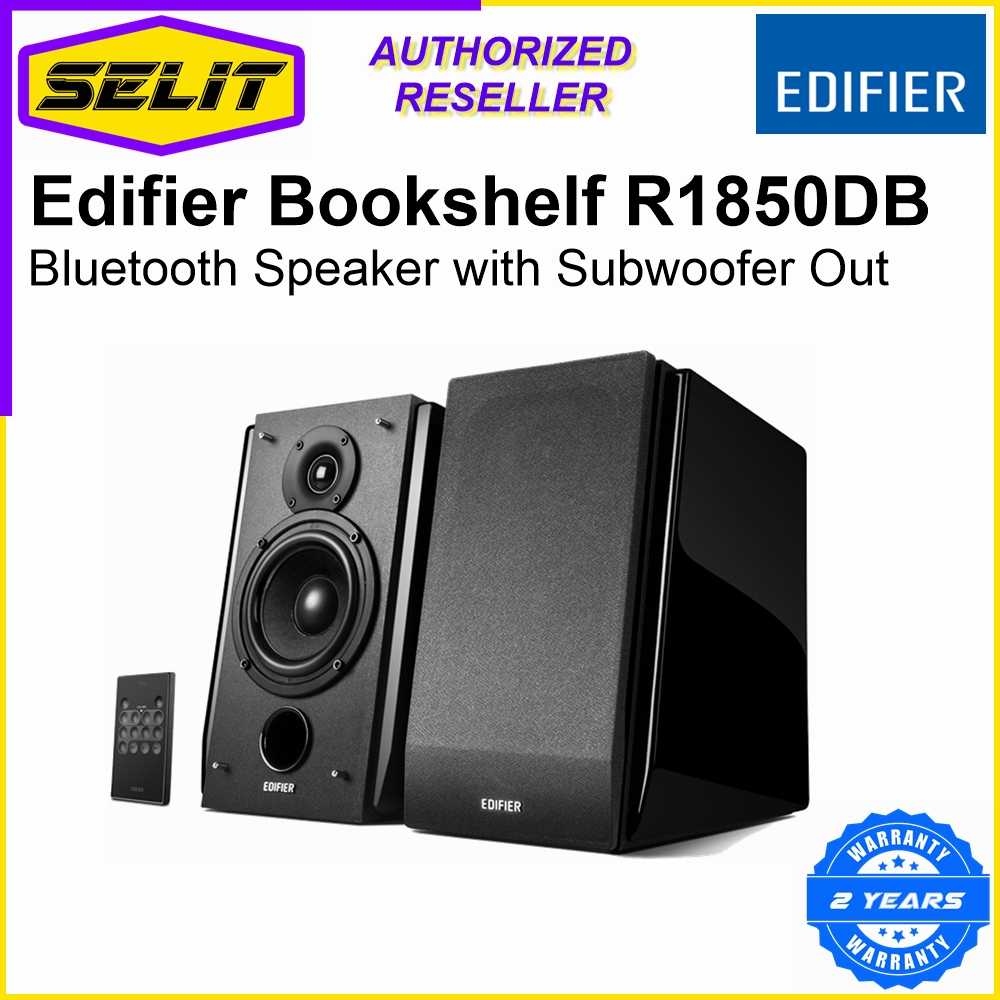 Edifier Bookshelf R1850DB Bluetooth Speaker with Subwoofer Out [Selit Trading]