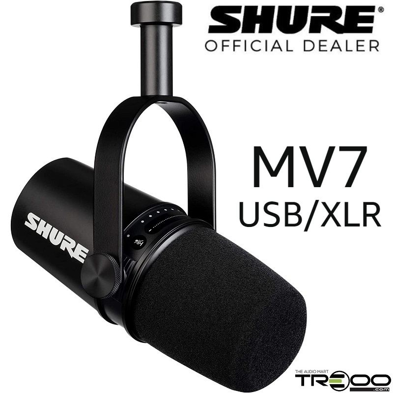 Shure MV7 Cardioid Dynamic USB/XLR Microphone
