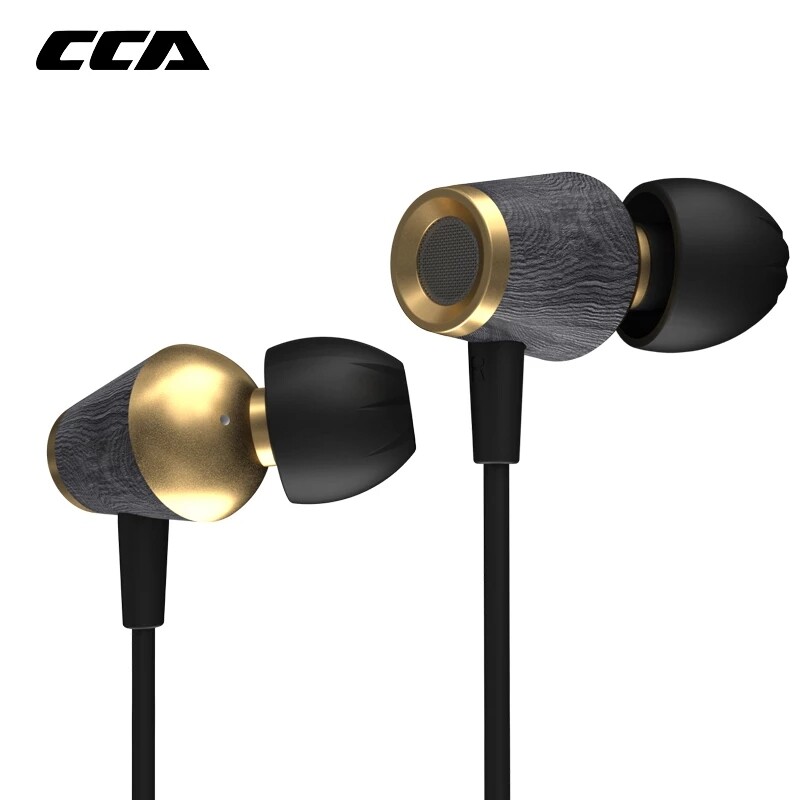 CCA CST Wooden In-Ear Earphone10mm Dual Magnetic Dynamic Driver Metal Bass Sports Headset EDX ZSN Pro ZSX ASX ZAX C12 CX16