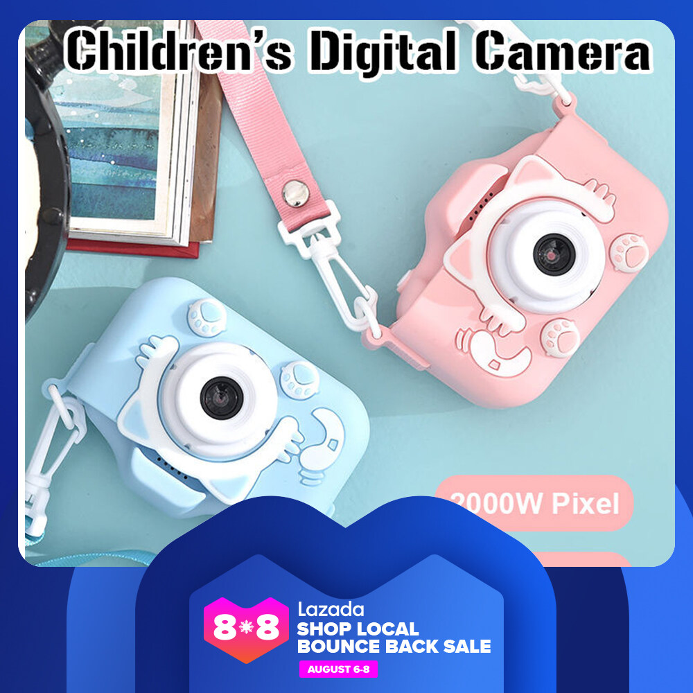 WTTT SHOP X5S Cute Cartoon Children's Camera 20MP Dual Lens HD 1080P Kids Digital Camera Toys Camera Birthday Gift