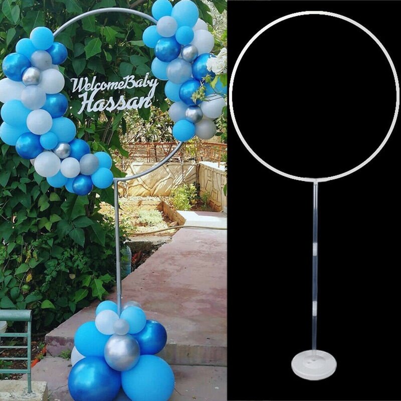 1 Set Balloon Arch Rings Wedding Balloon Stand Birthday Party Decorations Kids Balloons Hoop Stand Backdrop