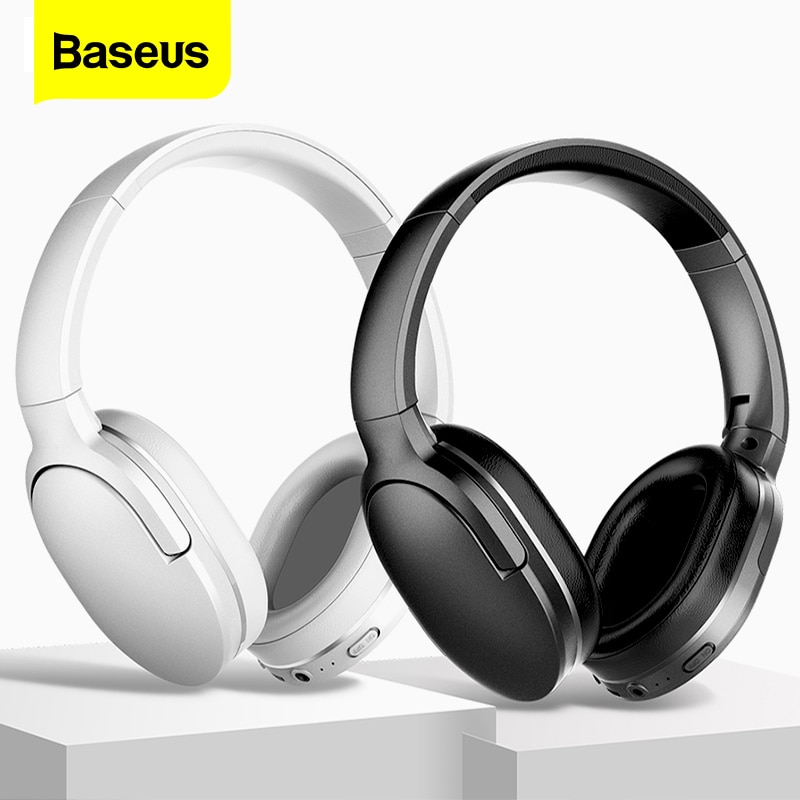 Baseus D02 Pro Wireless Headphones Bluetooth 5.0 Sport Earphones with Audio Cable for IPhone Tablet Laptop