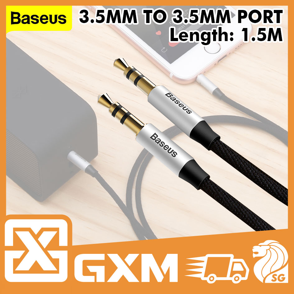 Baseus Yiven M30 Aux Cable 3.5mm Male to Male Audio Cable Car Headphone Extension Audio Cable 1.5m