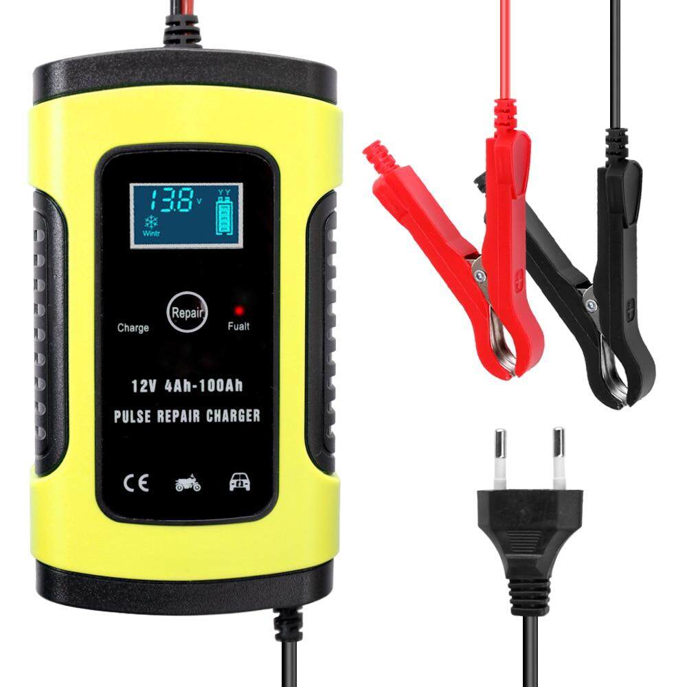 6A 12V Car Battery Charger Maintainer, Automatic Battery Maintainer with LCD Screen for Car Truck Motorcycle and More